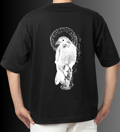 Kurt ve Kılıç – Siyah Oversize Tişört
