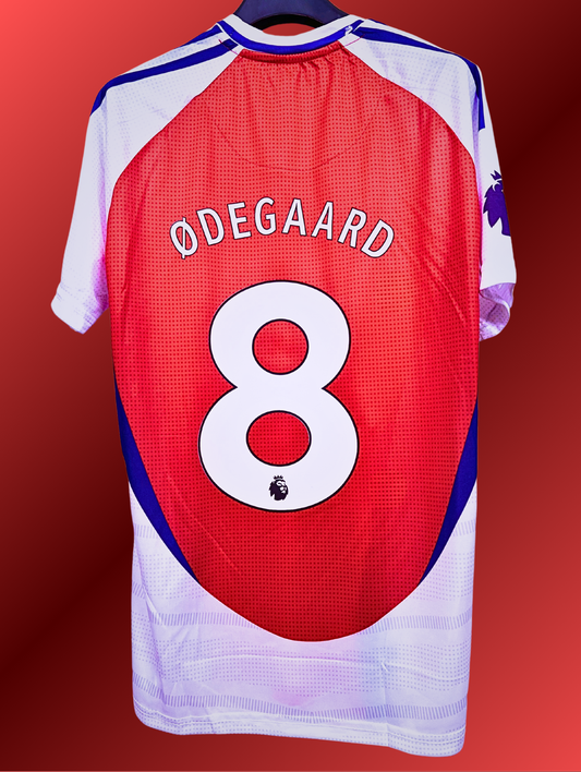 Arsenal Odegaard Kırmızı Beyaz Forma